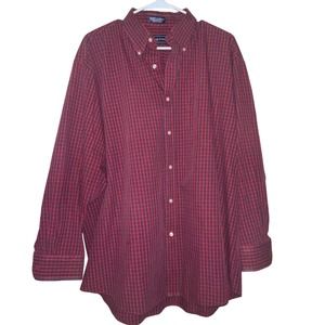 MEETING STREET Mens Size 171/2 34/35 Long Sleeve Wrinkle & Stain Resistant Shirt
